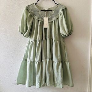 By the River Boho Lace Babydoll Dress